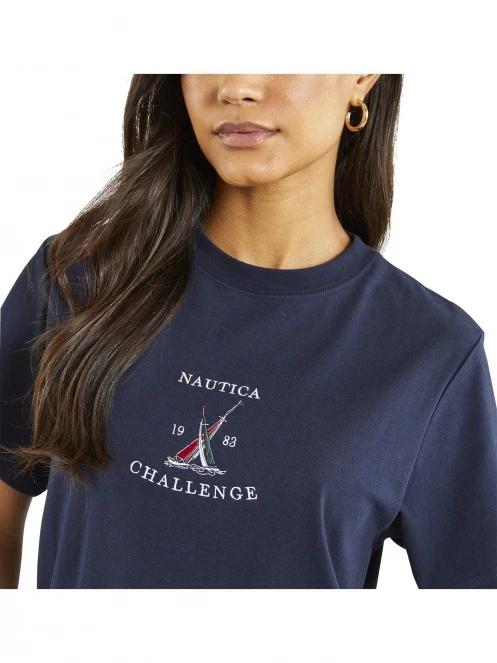 Nautica Avignon T-Shirt női rövid ujjú póló sötétkék színben 5