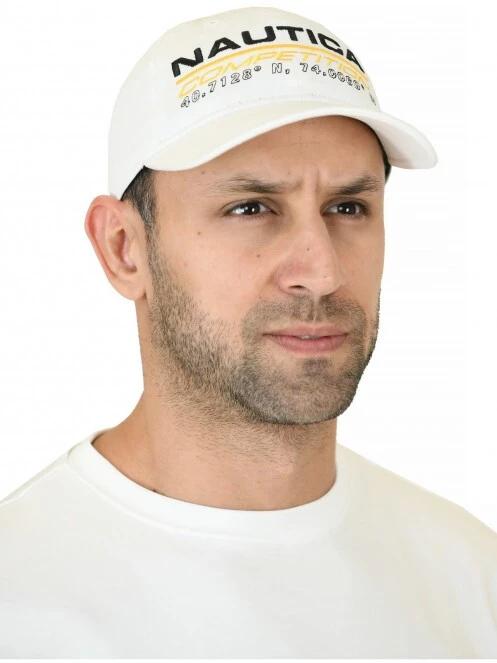 Nautica Obi Strapback Cap baseball sapka fehér színben 2