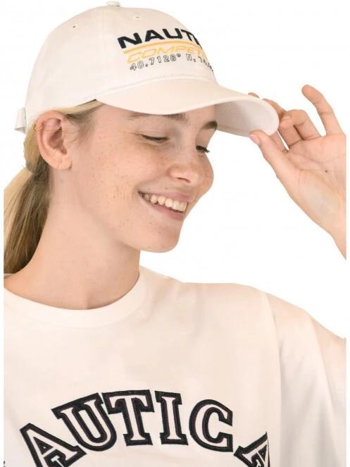 Nautica Obi Strapback Cap baseball sapka fehér színben 5