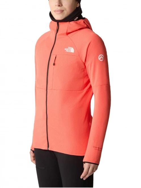 The North Face W Summit Futurefleece Fz Hoodie női polár pulóver piros színben 2