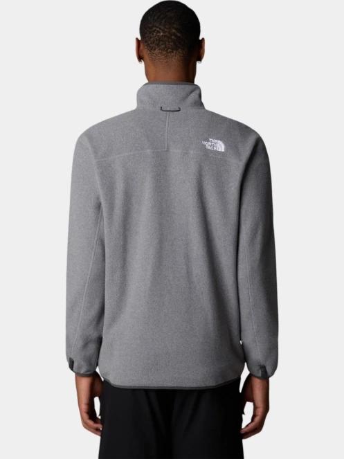 The North Face M 100 Glacier Full Zip férfi polár pulóver szürke színben 3