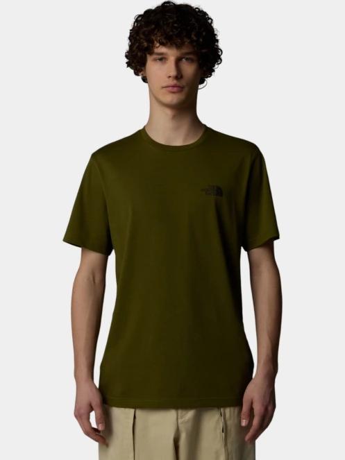 The North Face M S/S Simple Dome Tee férfi rövid ujjú póló oliva színben 2