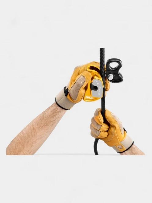 Petzl Rescucender kötélfogó sárga színben 3