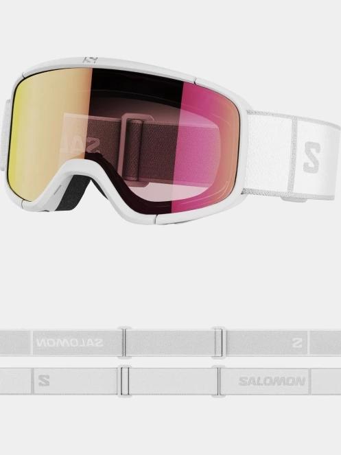 Salomon Aksium 2.0 S női síszemüveg fehér színben 6