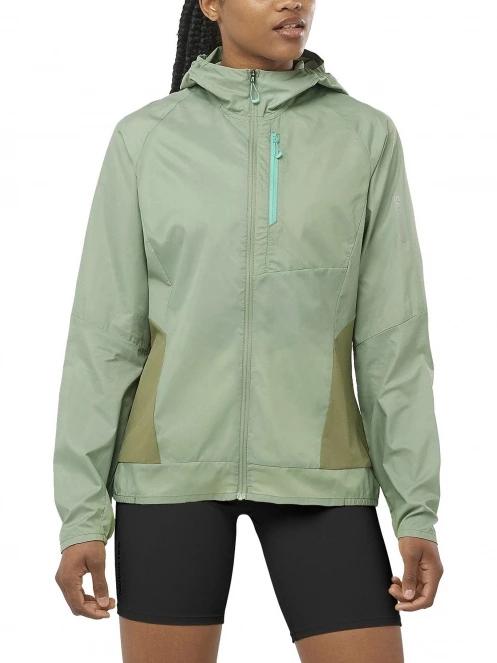 Salomon Bonatti Cross Fz Hoodie W női futódzseki zöld színben 2