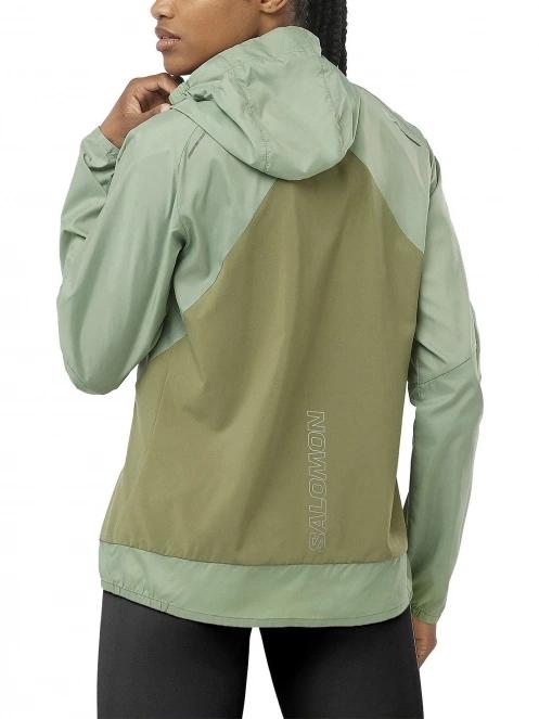 Salomon Bonatti Cross Fz Hoodie W női futódzseki zöld színben 3
