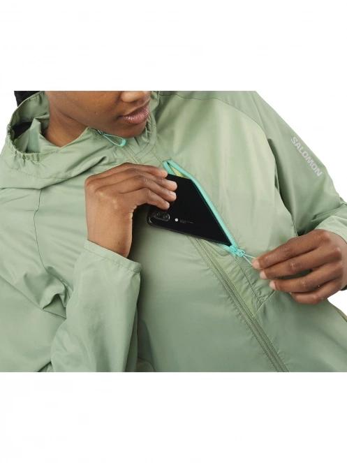 Salomon Bonatti Cross Fz Hoodie W női futódzseki zöld színben 5