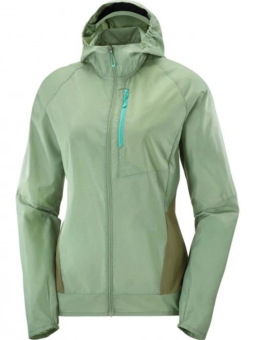Salomon Bonatti Cross Fz Hoodie W női futódzseki zöld színben 8