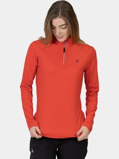 Schöffel Longsleeve Fiss L női polár pulóver narancssárga színben 2