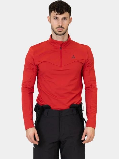 Schöffel Longsleeve Fiss M férfi polár pulóver piros színben 2