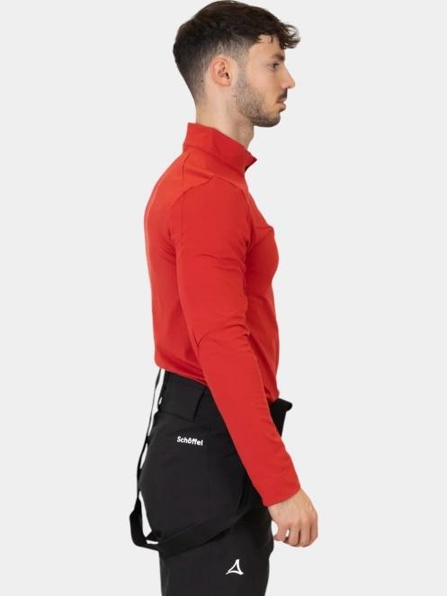 Schöffel Longsleeve Fiss M férfi polár pulóver piros színben 5
