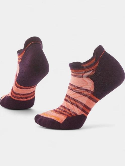 Smartwool Women's Run Targeted Cushion Stripe Low Ankle Socks női sportzokni lila színben 2