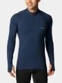 Columbia Midweight Stretch Long Sleeve Half Zip férfi aláöltöző felső kék színben 1