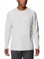 Columbia Terminal Tackle Heather LS Shirt férfi hosszú ujjú sport póló fehér színben 1