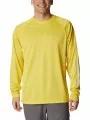 Columbia Terminal Tackle Heather LS Shirt férfi hosszú ujjú sport póló sárga színben 1