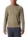 Mountain Hardwear Crater Lake Long Sleeve Crew férfi hosszú ujjú sport póló zöld színben 1