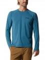 Mountain Hardwear Crater Lake Long Sleeve Crew férfi hosszú ujjú sport póló kék színben 1
