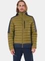 Fundango Matt Hooded Jacket férfi steppelt átmeneti kabát zöld színben 1