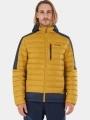 Fundango Matt Hooded Jacket férfi steppelt átmeneti kabát sárga színben 1