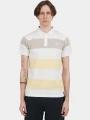 Fundango Incognito Stripe Poloshirt férfi galléros póló sárga színben 1
