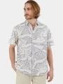 Fundango Chase Shirt férfi rövid ujjú ing homok színben 1
