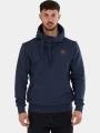 Fundango Conor Hooded Sweatshirt férfi kapucnis pulóver sötétkék színben 1