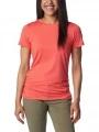 Columbia Leslie Falls Short Sleeve női ujjatlan sport póló piros színben 1