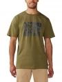 Mountain Hardwear Desert Check Short Sleeve férfi rövid ujjú póló zöld színben 1