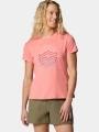Columbia Sloan Ridge Graphic SS Tee női rövid ujjú póló piros színben 1