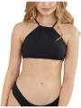Fundango Hogg High Neck Top női bikini felső fekete színben 1