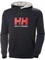 Helly Hansen Hh Logo Hoodie férfi kapucnis pulóver sötétkék színben 1
