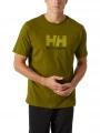 Helly Hansen Hh Logo T-Shirt férfi rövid ujjú póló oliva színben 1