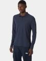 Helly Hansen Crewline Ls Polo férfi hosszú ujjú póló sötétkék színben 1