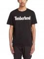 Timberland Kennebec River Ss Linear Logo Tee férfi rövid ujjú póló fekete színben 1