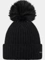 Barts Kenzie Beanie női bojtos sapka fekete színben 1